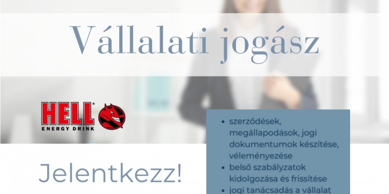 VÁLLALATI JOGÁSZ - HELL ENERGY Magyarország Kft.