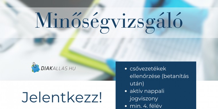 MINŐSÉGVIZSGÁLÓ - diakallas.hu Iskolaszövetkezet