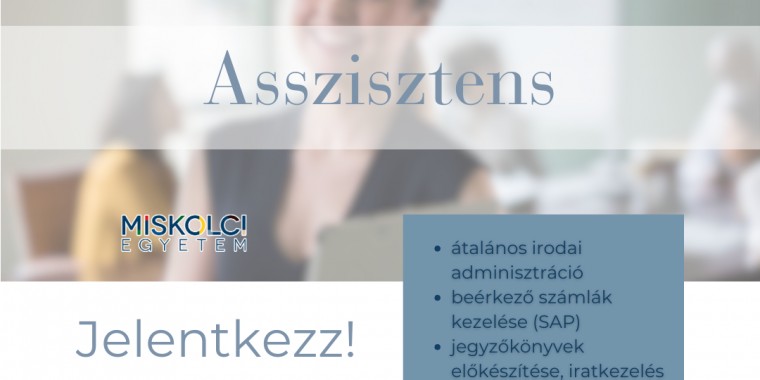 ASSZISZTENS - Miskolci Egyetem
