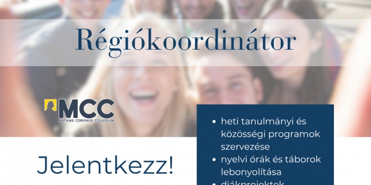 Régiókoordinátor (Miskolc) - Mathias Corvinus Collegium Alapítvány
