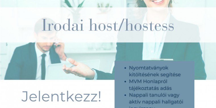 Irodai host/hostess