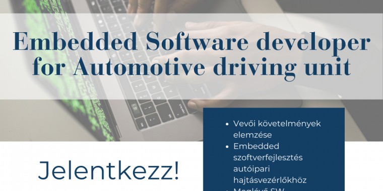 Embedded Software developer for Automotive driving unit - S.E.G.A. Hungary Kft.
