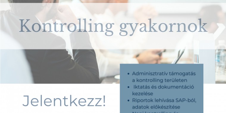Kontrolling gyakornok - Neutrik Hungary Kft.