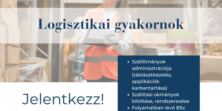 Logisztikai gyakornok - Diákállás